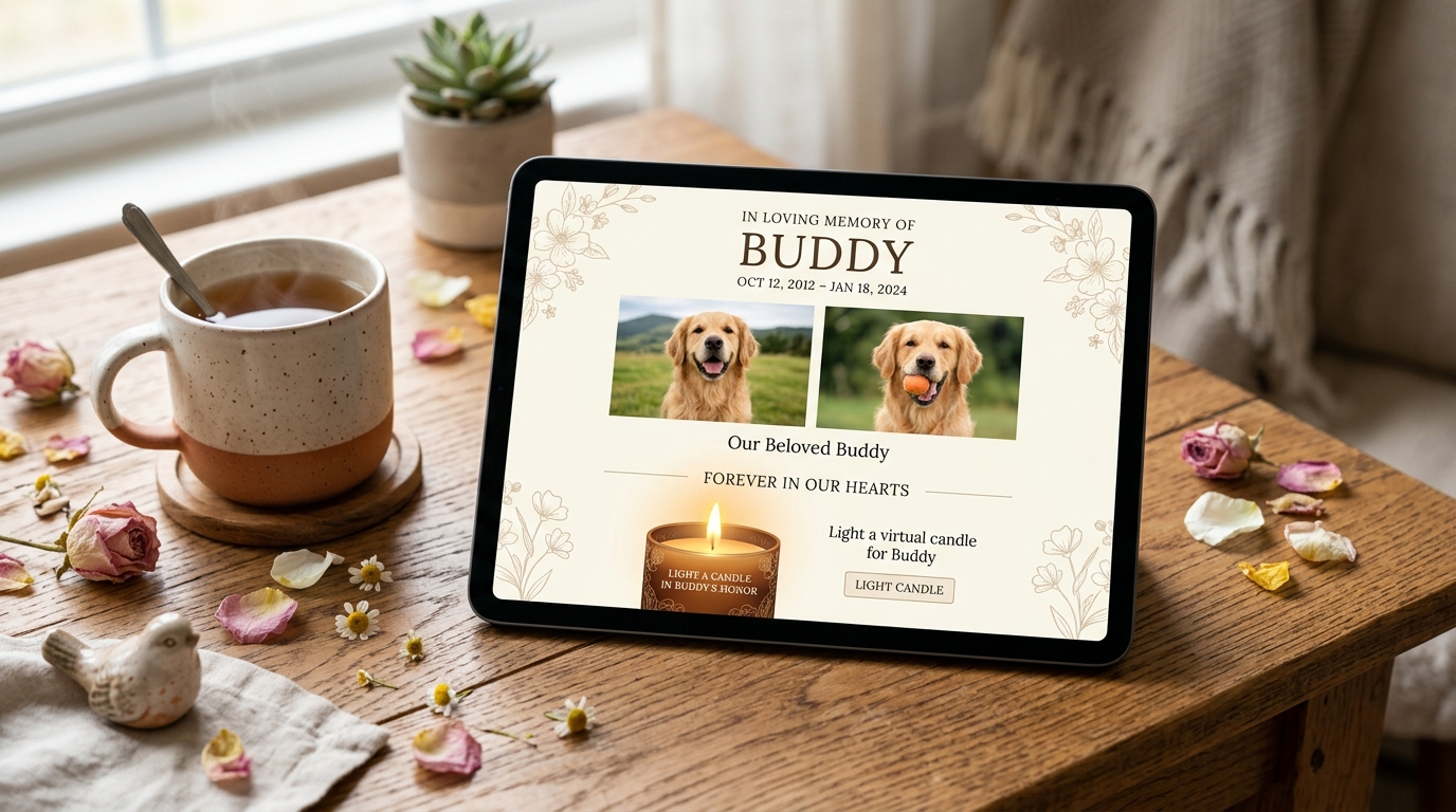 Digital Pet Memorial Sanctuary