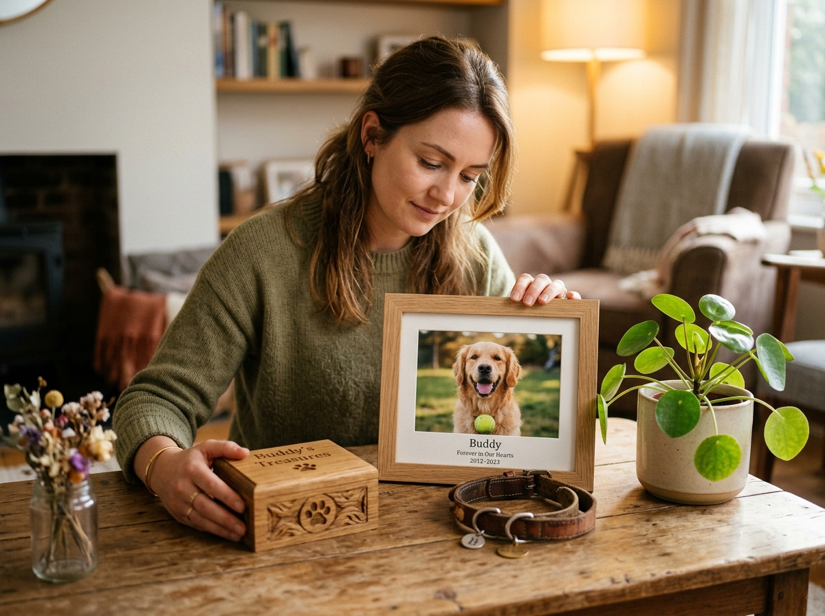 A woman with dog photo
